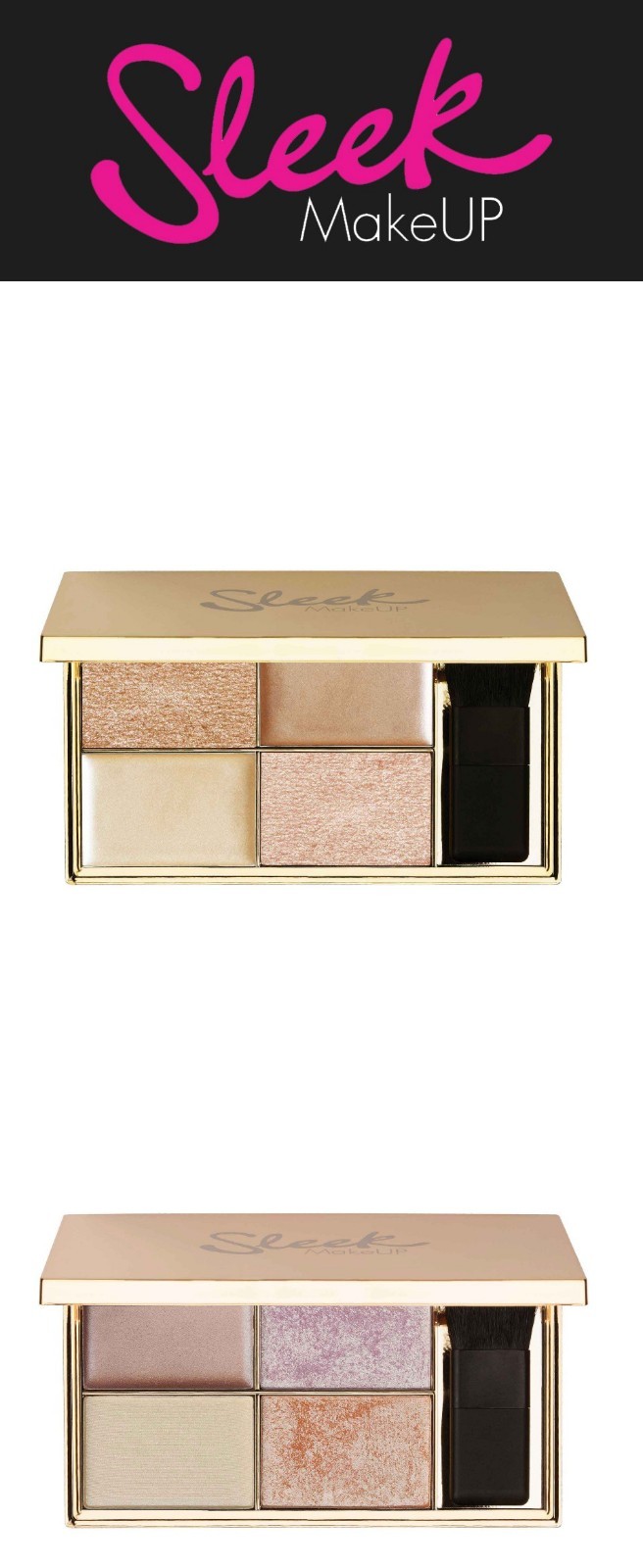 cream highlighter palette